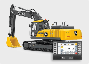 John Deere E380 + LX-100 without Bucket Sensor